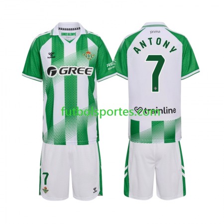 Camiseta Real Betis Anthoy 7 Niño Primera Equipación 2026/2027 Camiseta Real Betis Anthoy 7 Niño Primera Equipación 2026/2027